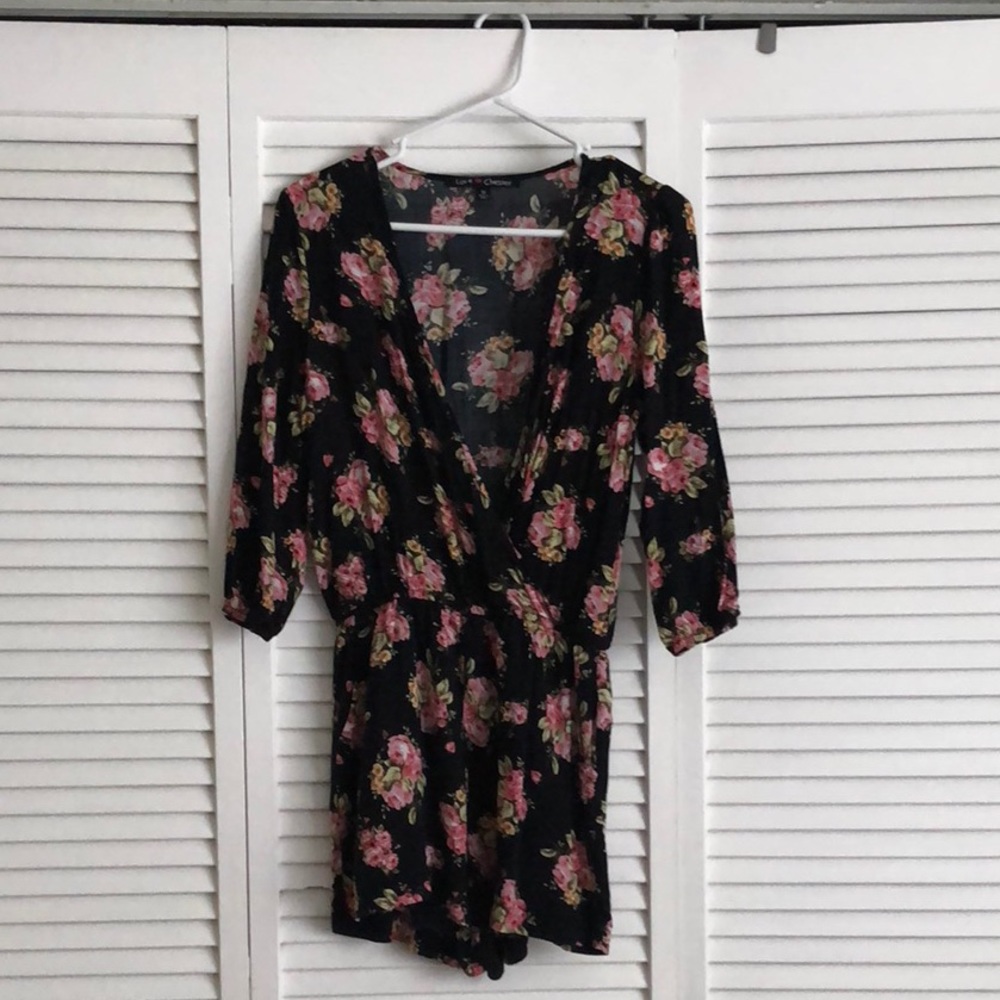 Floral jumsuit with shorts